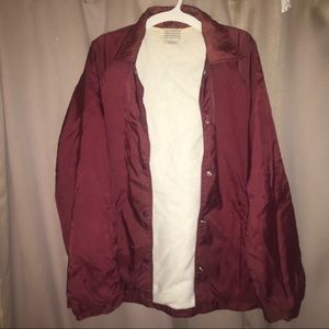 Maroon Windbreaker